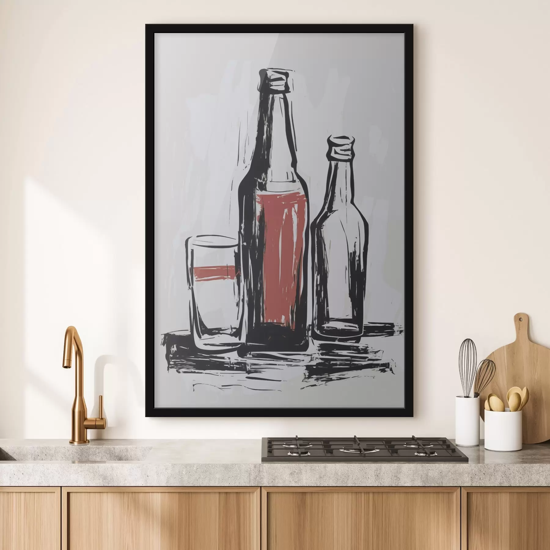 Papier peint photo Bouteilles et verre f47493