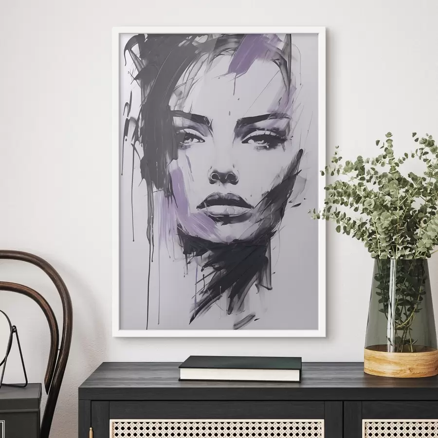 Papier peint photo Portrait féminin abstrait f47498