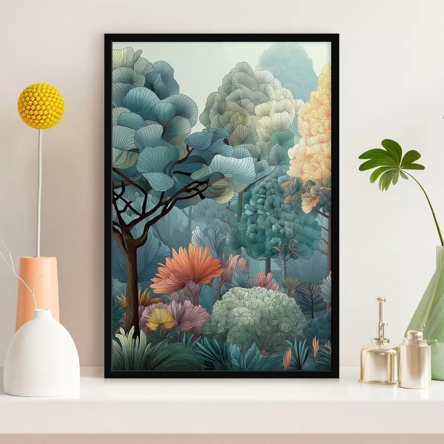 Papier peint photo Forêt abstraite f47105