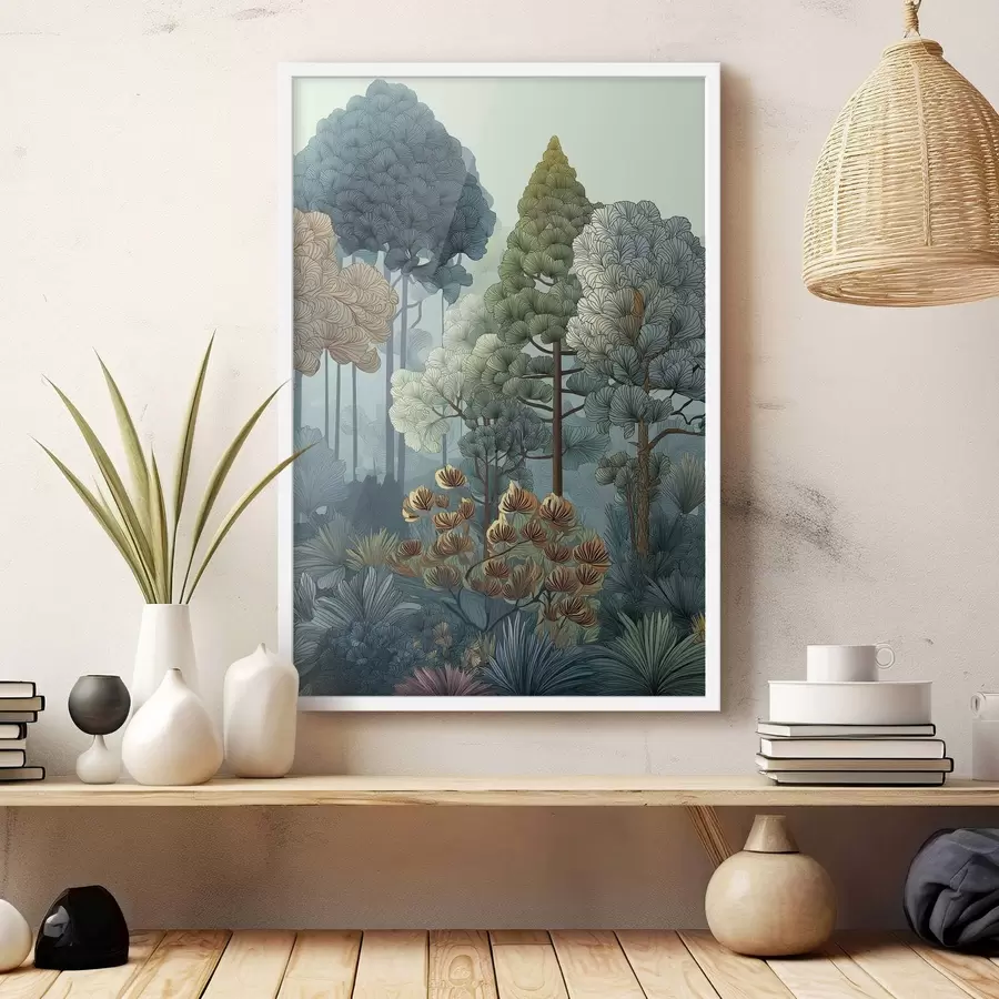 Papier peint photo Diversité des plantes dans la forêt f47106