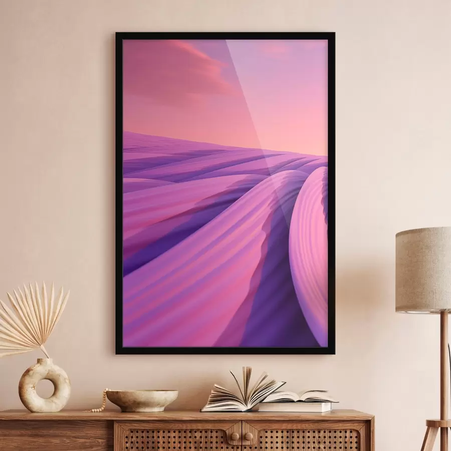 Papier peint photo Champ de lavande abstrait f47110