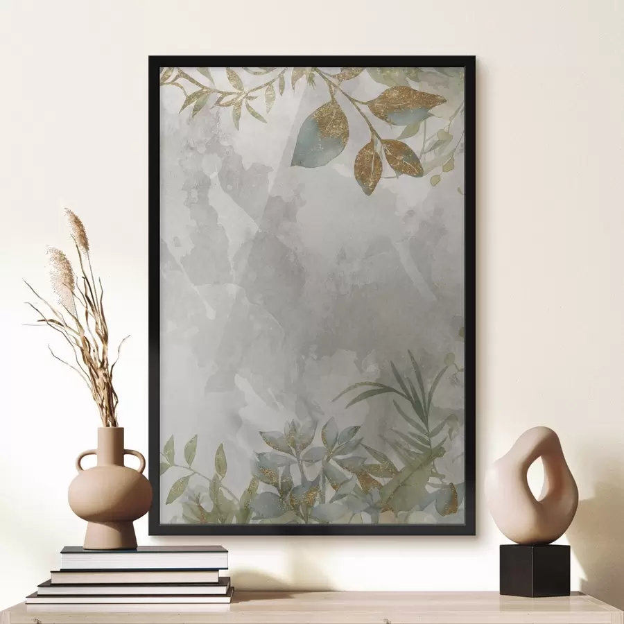 Papier peint photo Plantes sur fond clair f46894