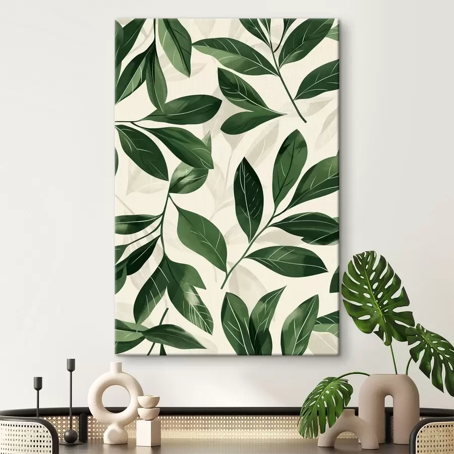  Peintures Babok et feuilles de palmier s47457