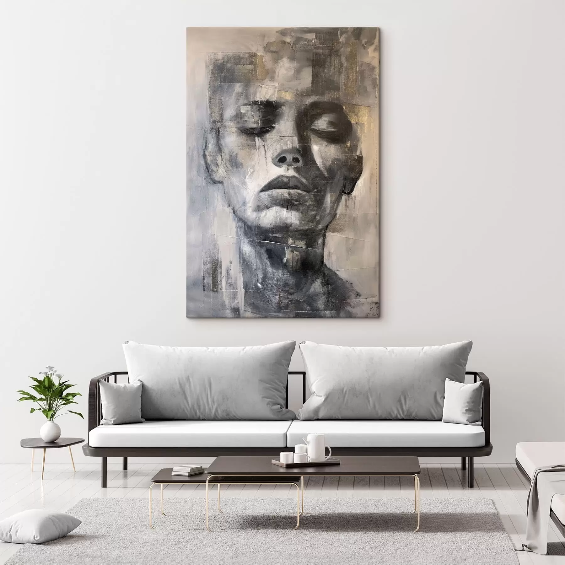  Peintures Portrait texturé s47482