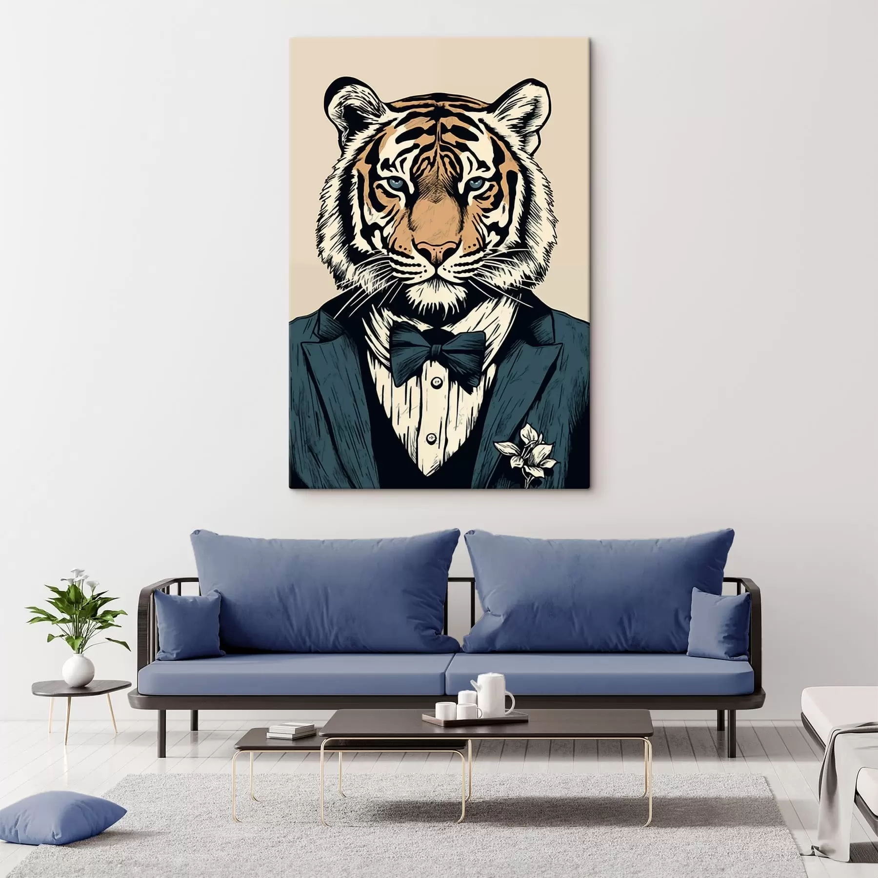  Peintures Tigre en costume s47483