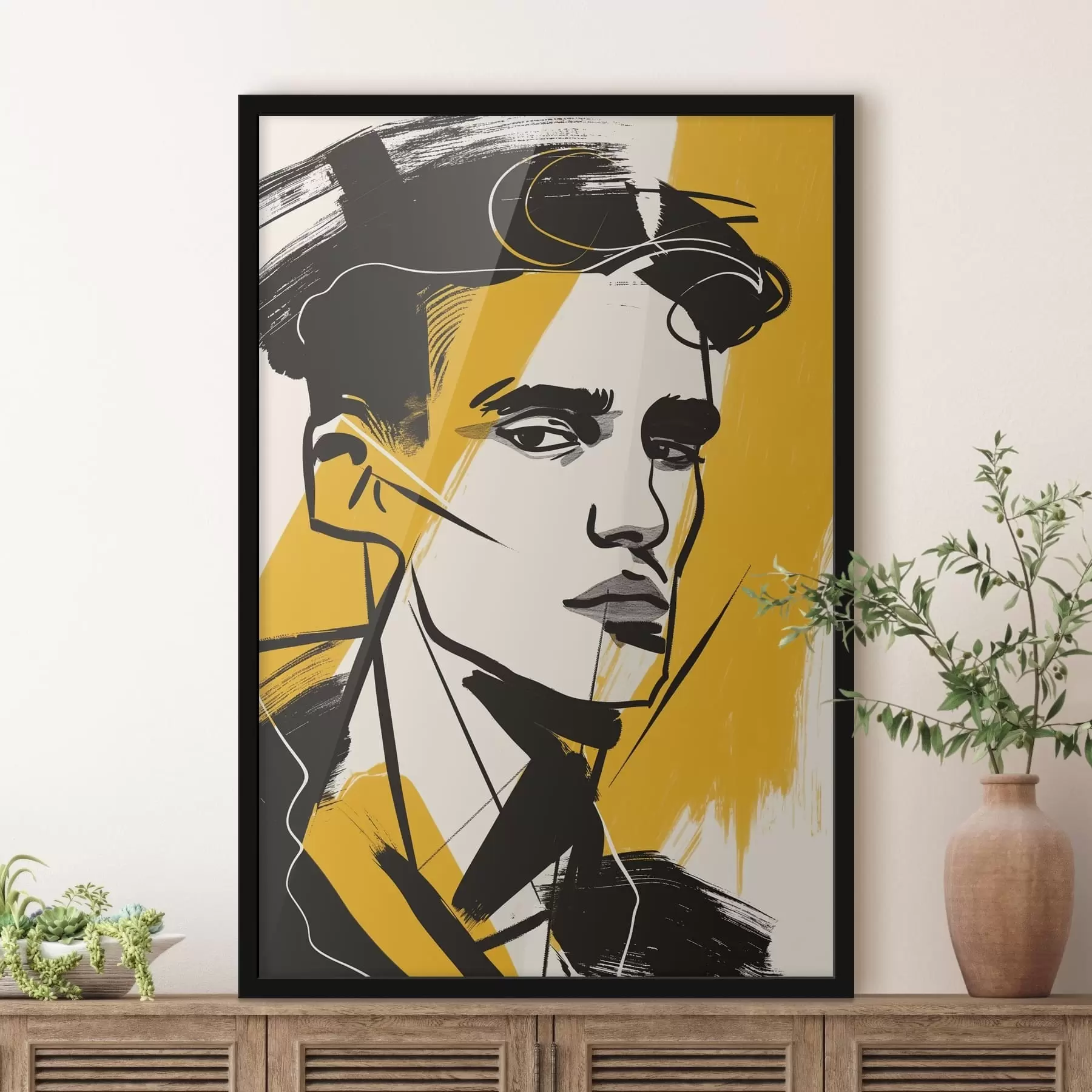 Papier peint photo Homme dans un graffiti f47467