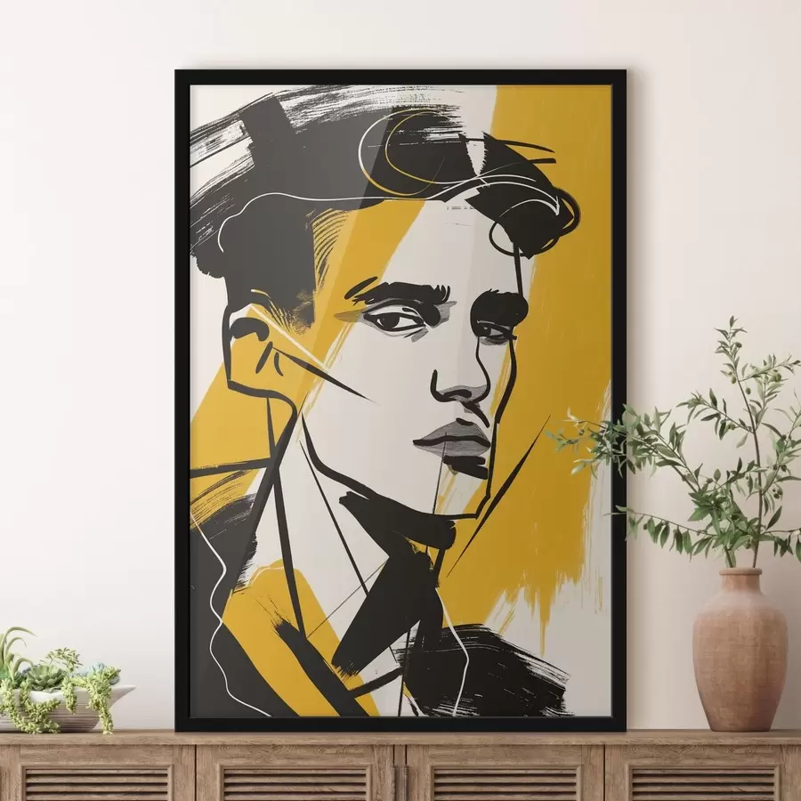 Papier peint photo Homme dans un graffiti f47467