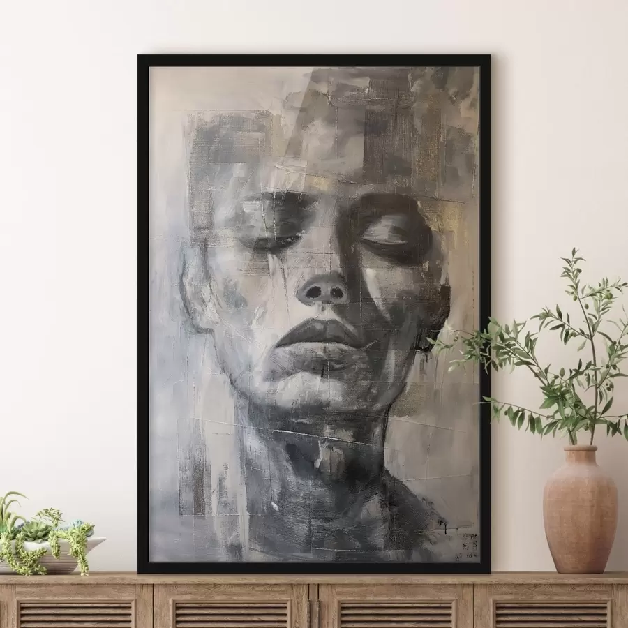 Papier peint photo Portrait texturé f47482