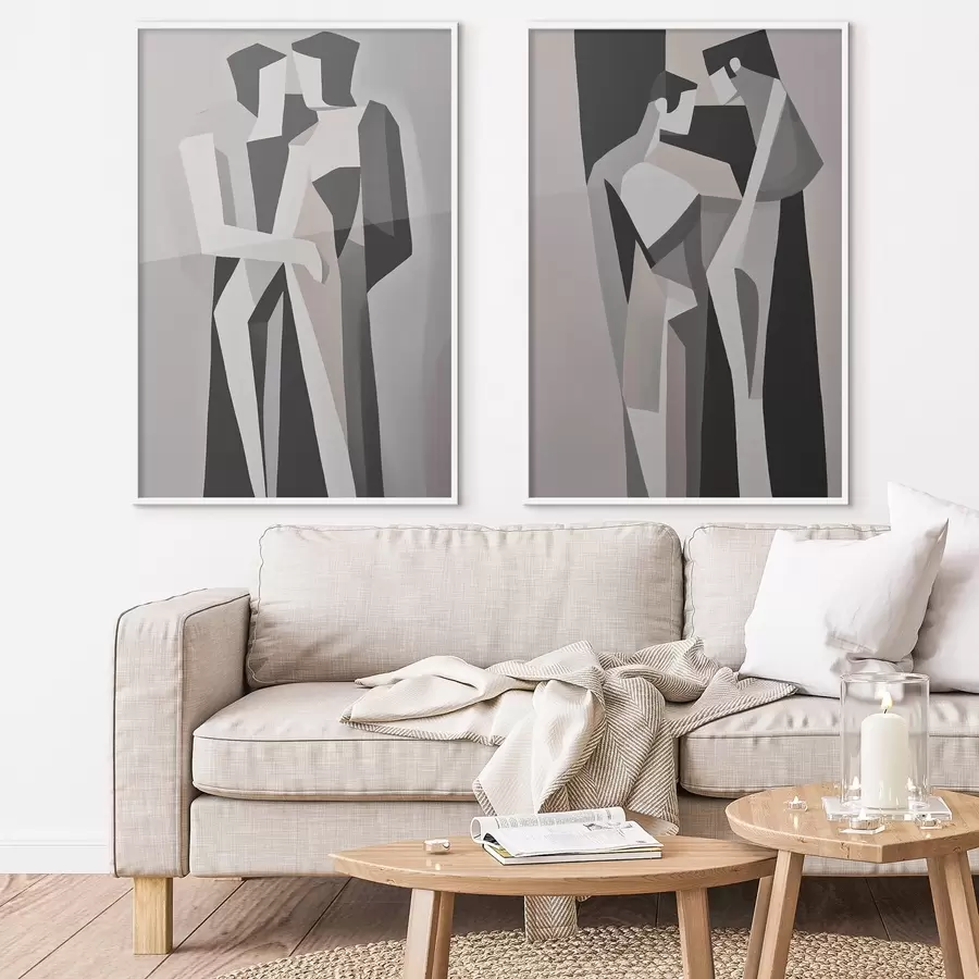 Papier peint photo Couples géométriques abstraits d00517