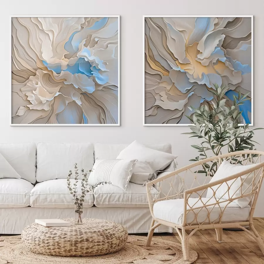 Papier peint photo Imitation de vagues de texture abstraite d00539