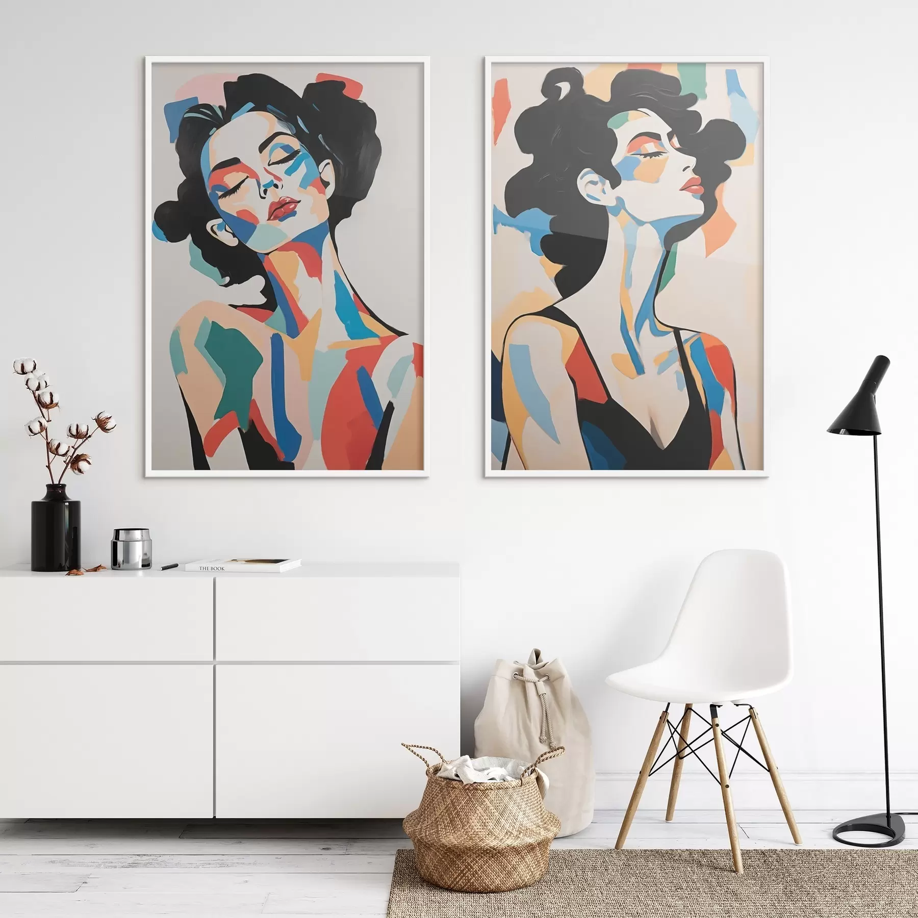 Papier peint photo Portraits abstraits de femmes d00543