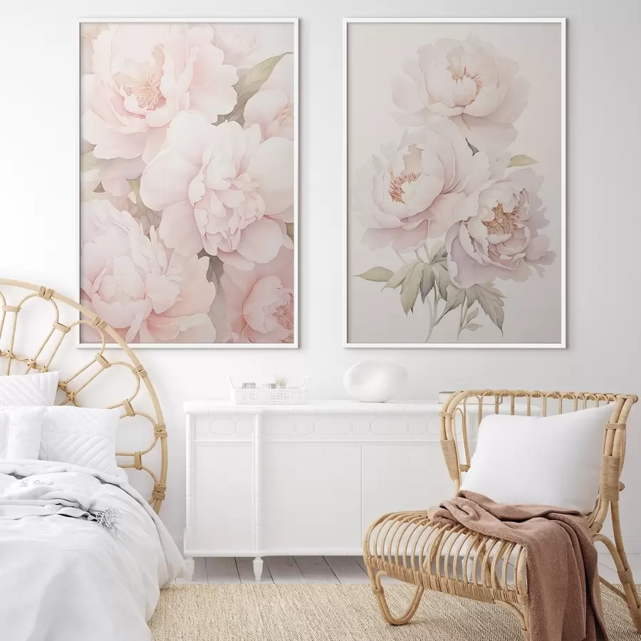 Papier peint photo Pivoines délicates d00559