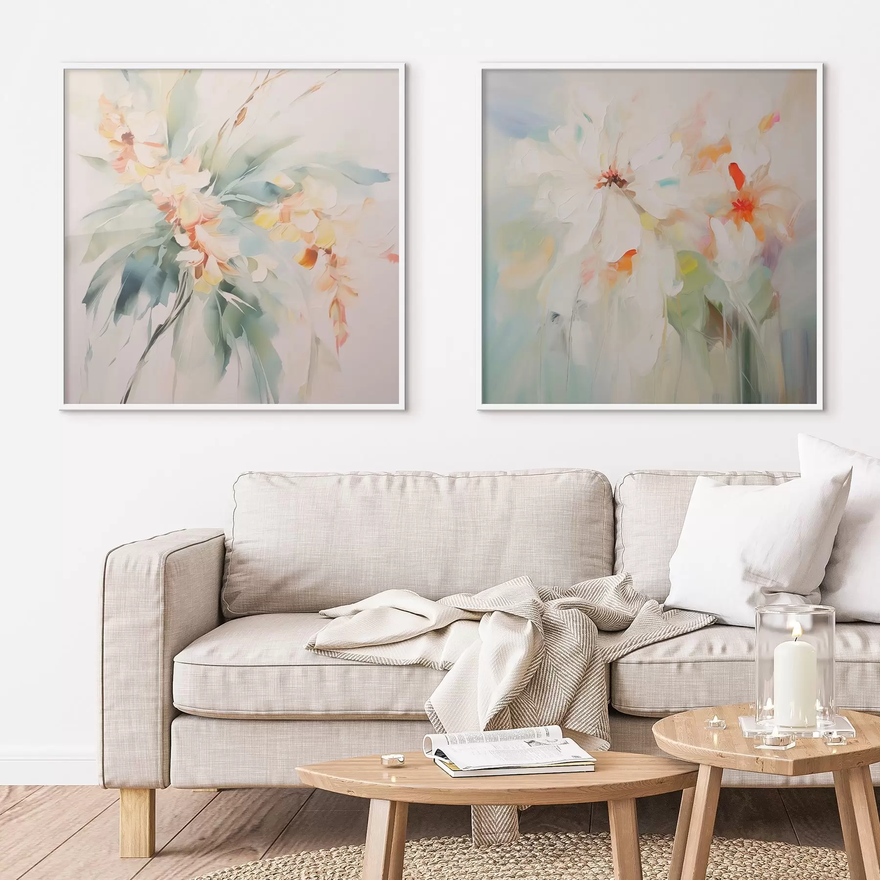 Papier peint photo Fleurs abstraites d00565