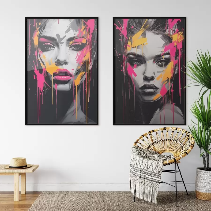 Papier peint photo Portraits en peinture d00584