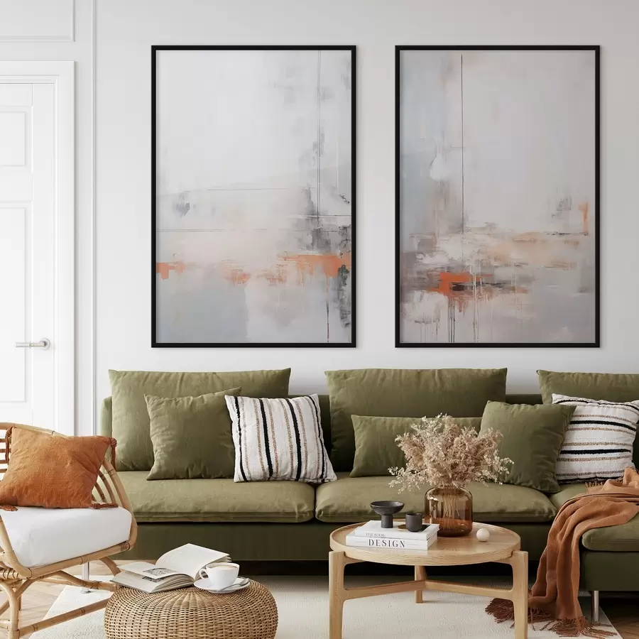 Papier peint photo Abstraction moderne avec imitation de texture usée d00623