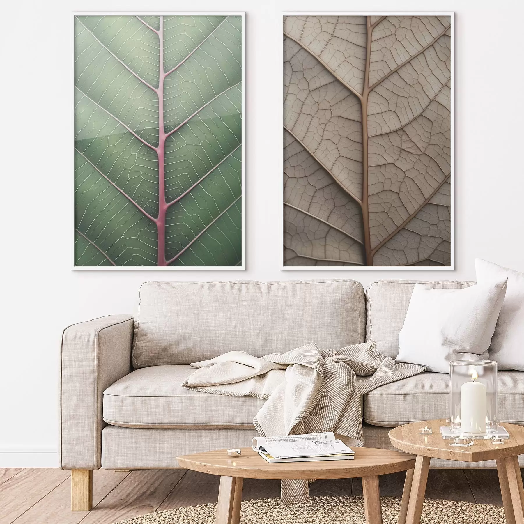  Peintures Feuille nervurée d00663