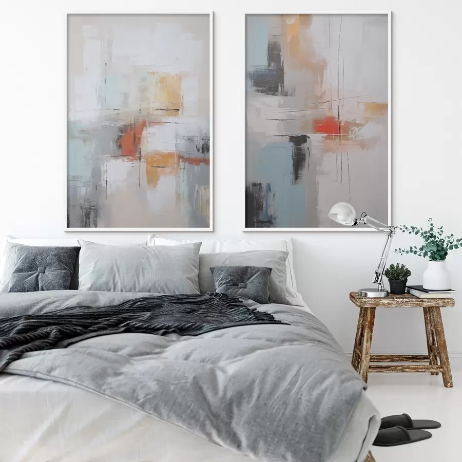 Papier peint photo Abstraction imitation de la peinture et abrasions d00667