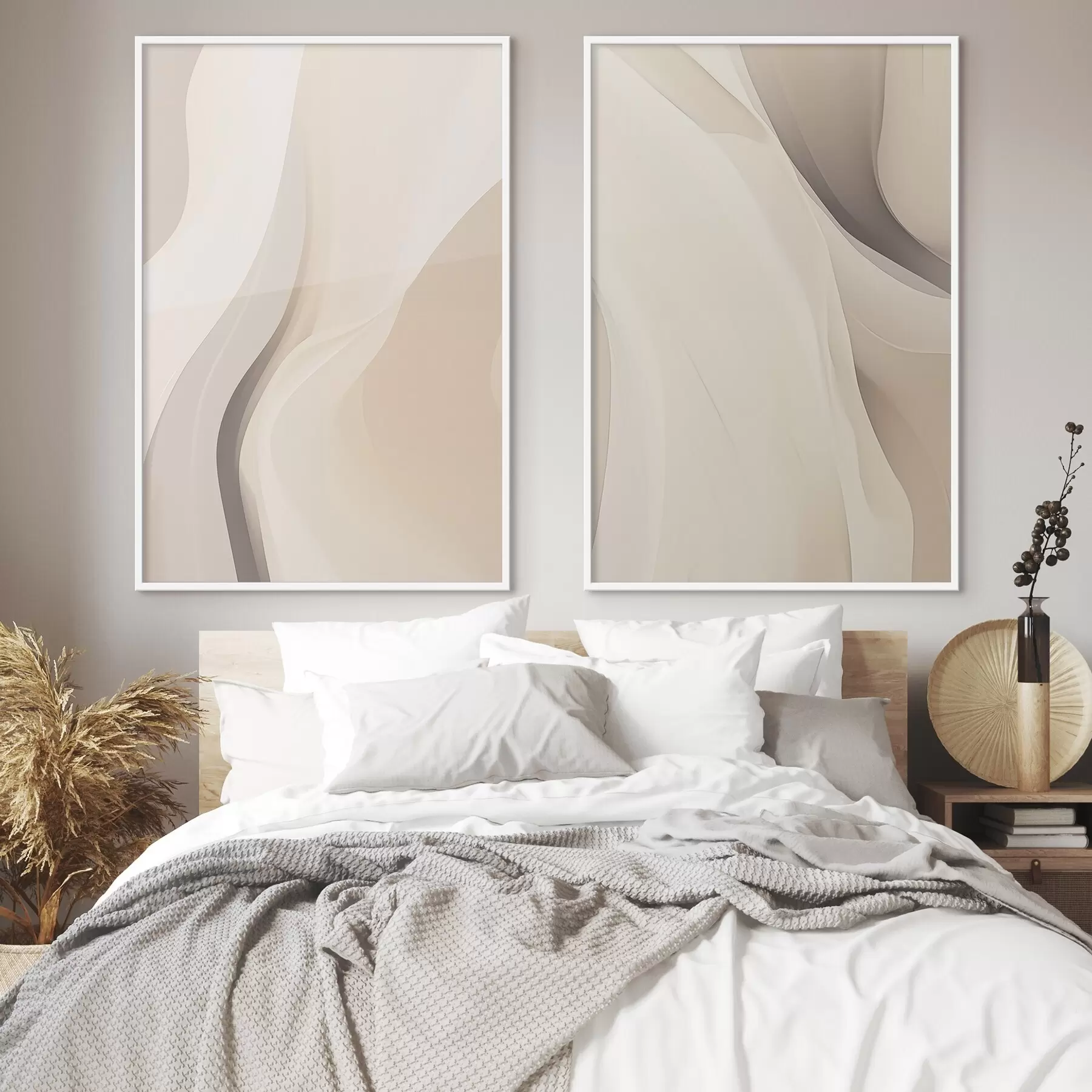 Papier peint photo Vagues de sable abstraites d00681