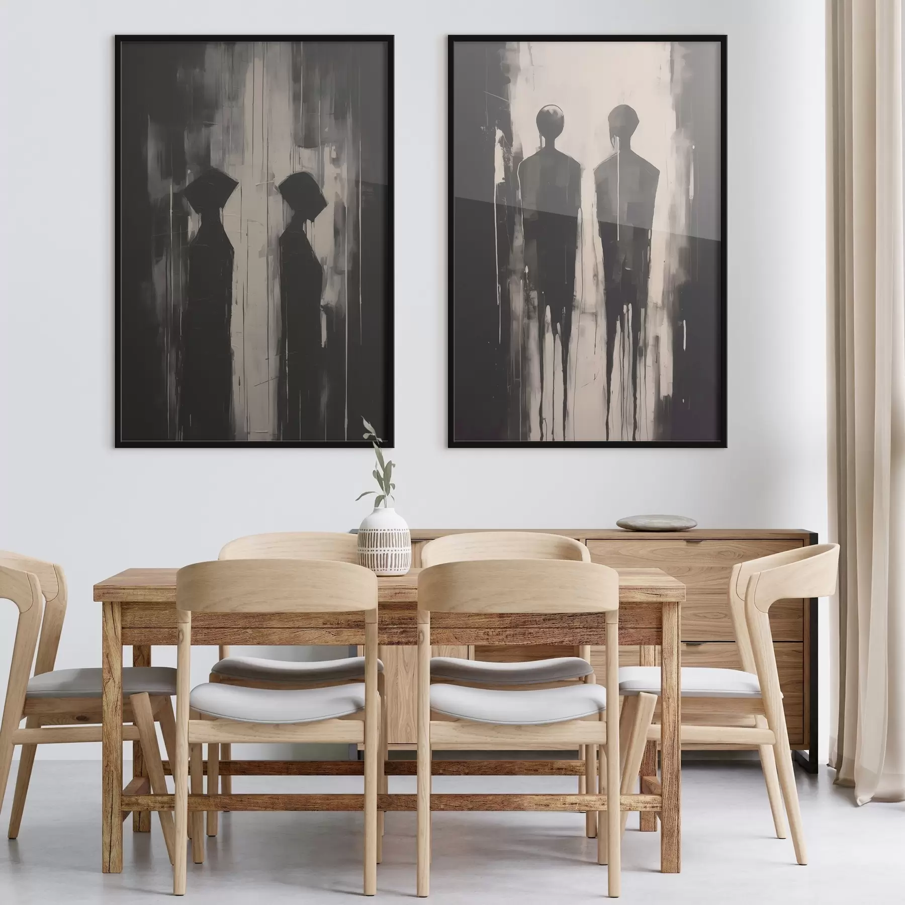 Fotobehang Silhouetten van mensen d00730