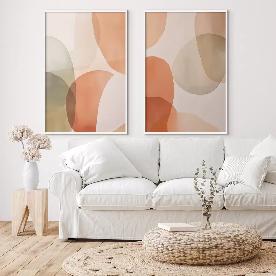 Papier peint photo Cercles abstraits colorés d00731