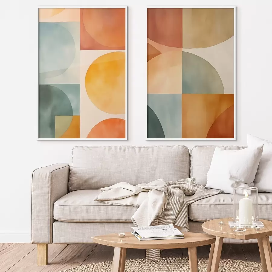 Papier peint photo Cercles géométriques d00732