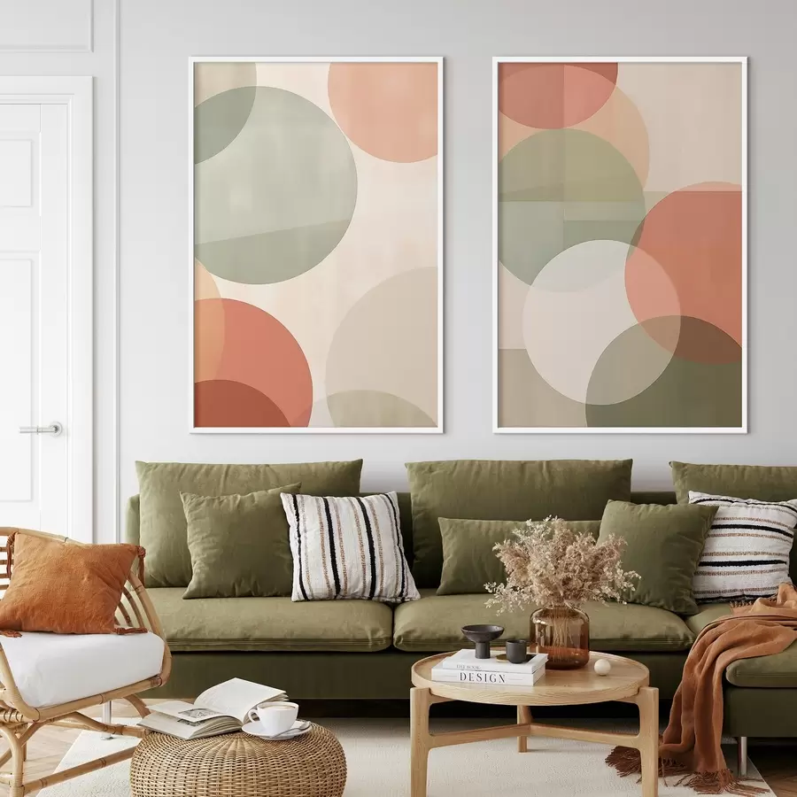 Papier peint photo Cercles abstraits d00733