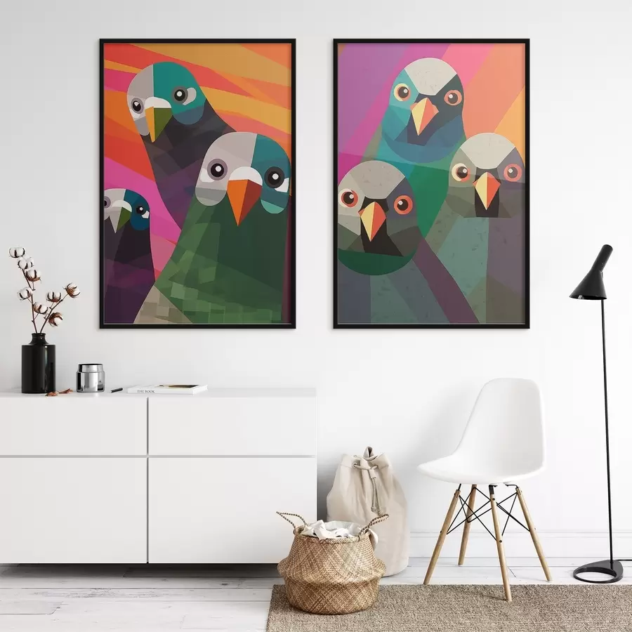 Papier peint photo Colombes d00735