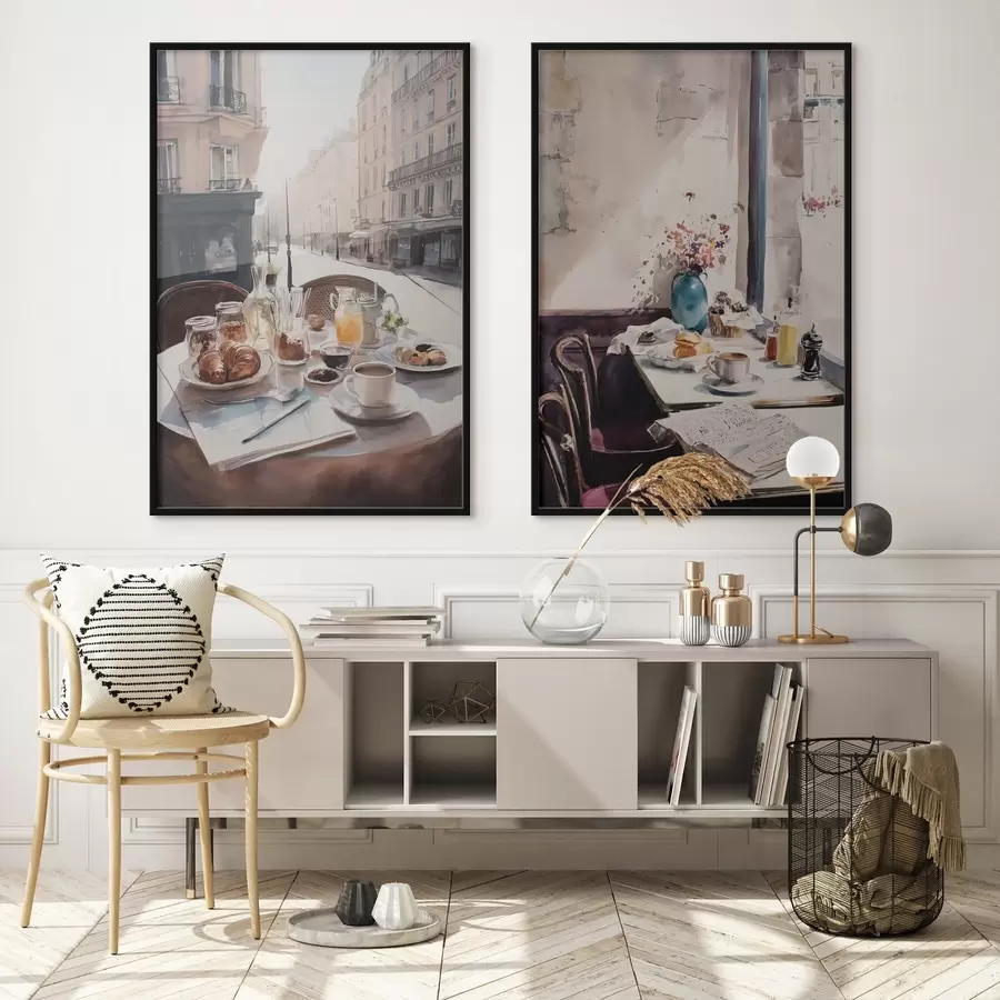 Papier peint photo petit-déjeuner à Paris d00736