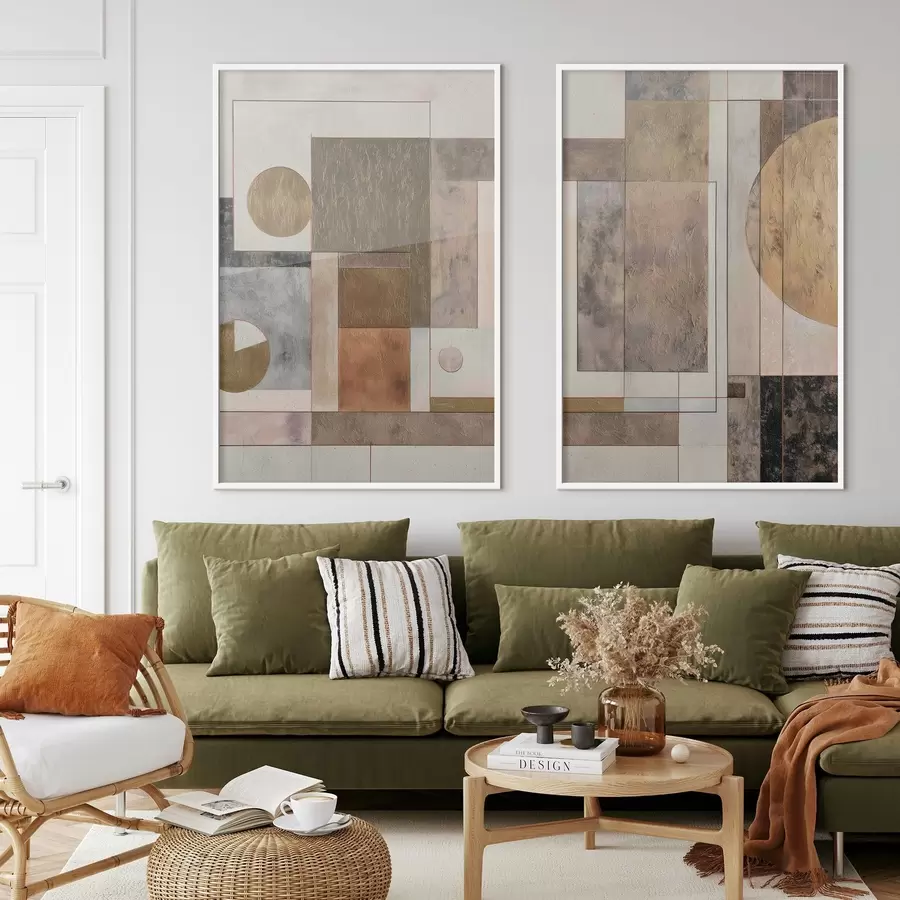 Papier peint photo géométrie abstraite moderne d00738