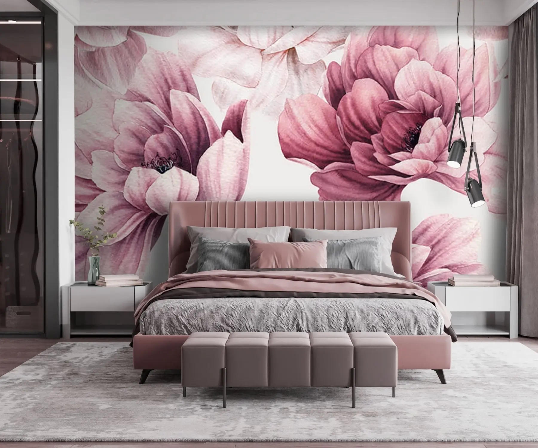 Papier peint photo Pivoine rose u71536
