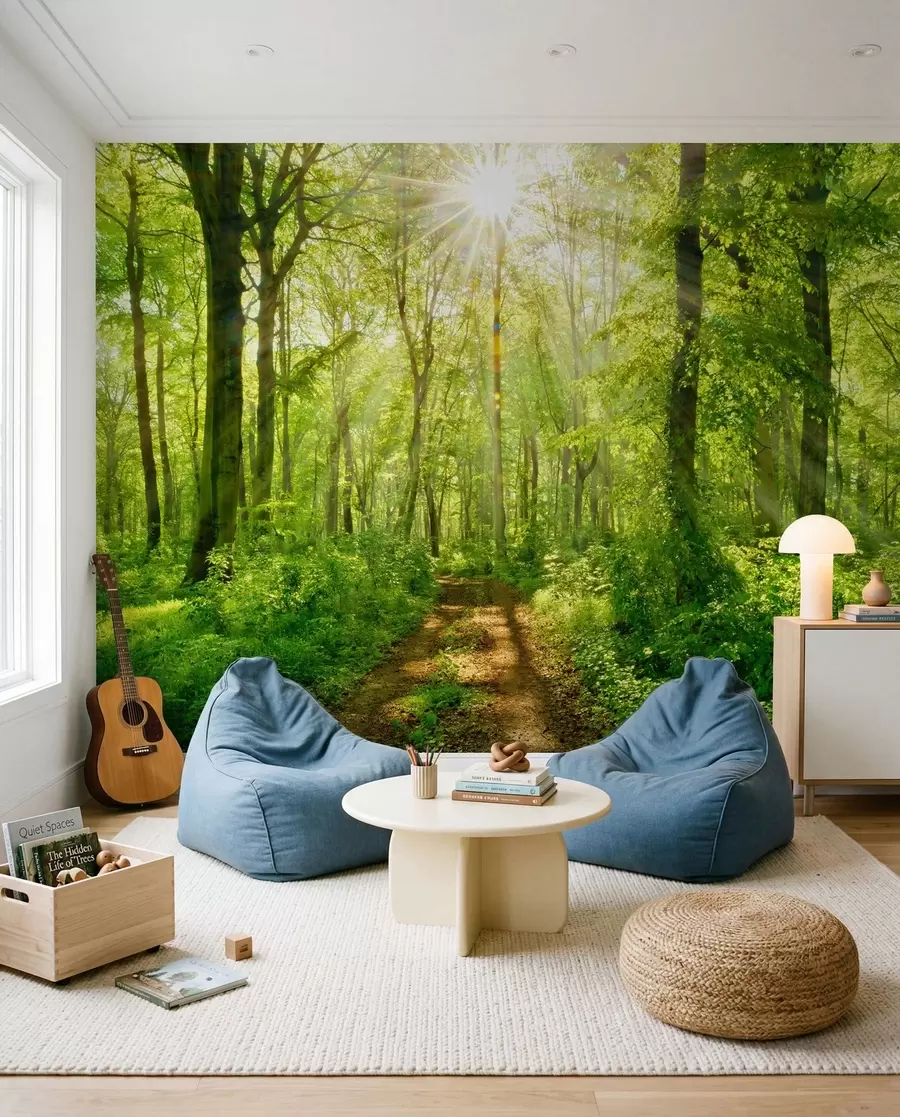 Papier peint photo Sentier sous les branches u22252