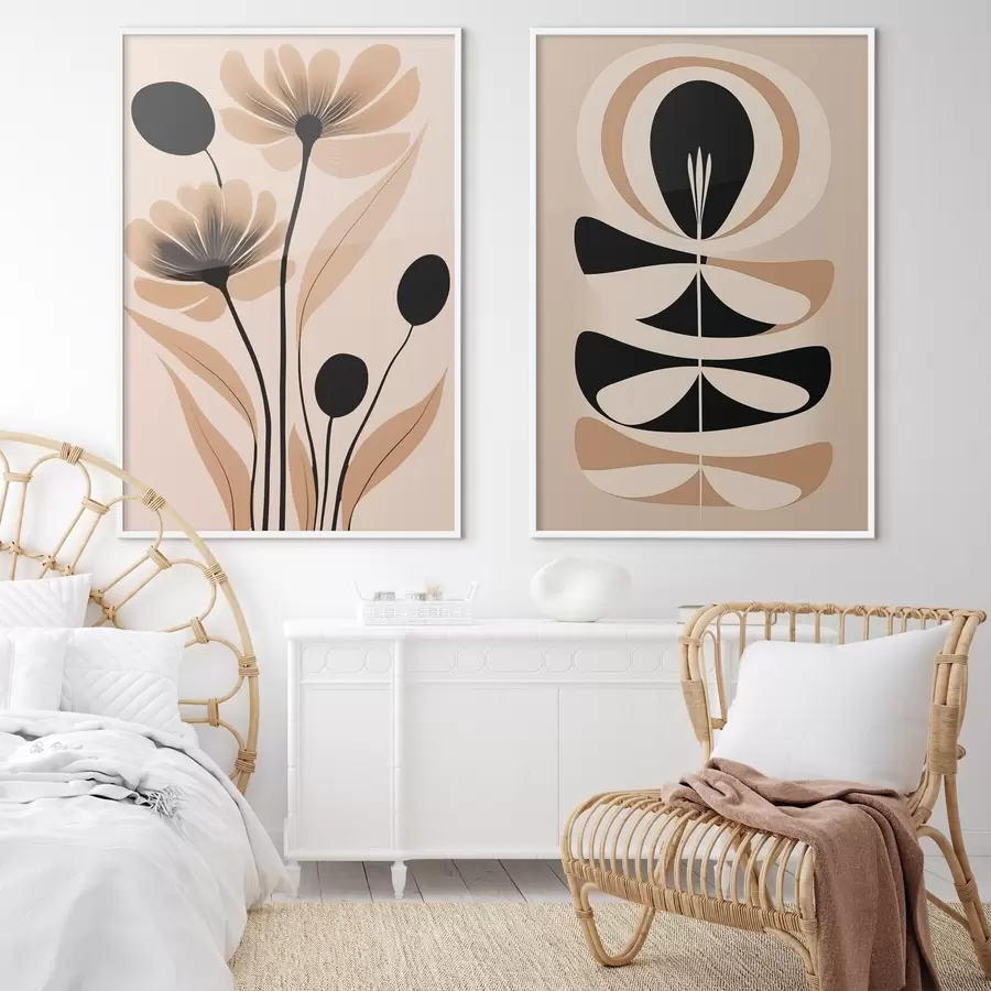 Papier peint photo Fleurs abstraites d00773