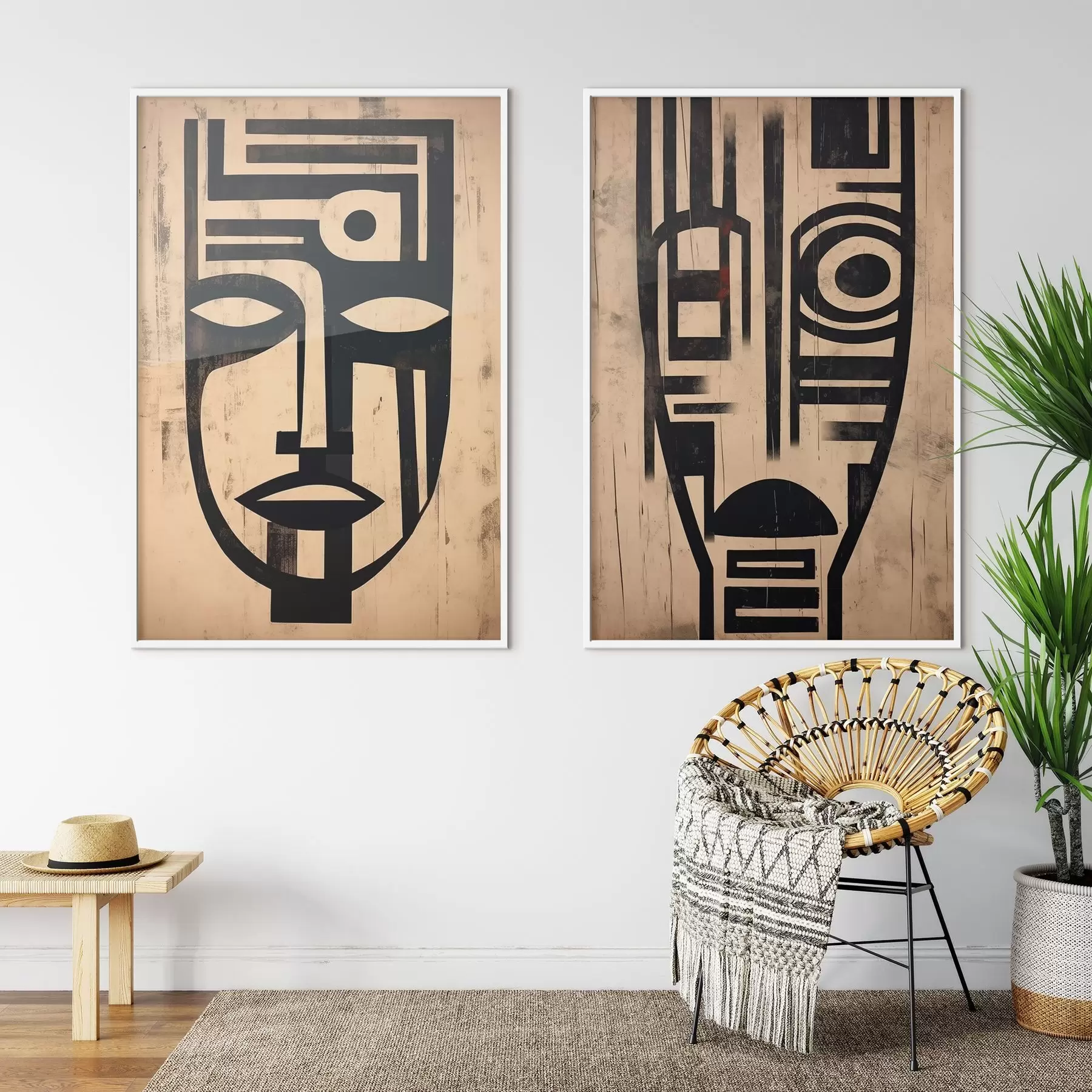 Fotobehang Abstracte maskers d00776