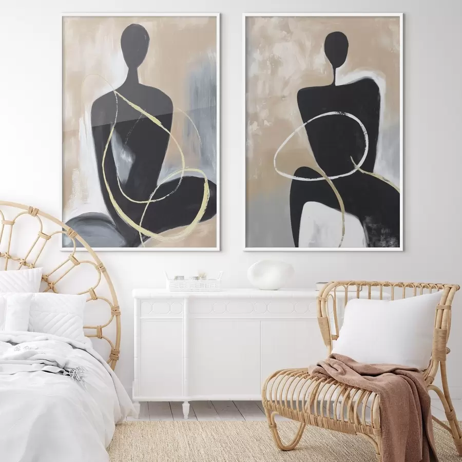 Papier peint photo Silhouettes abstraites d00719