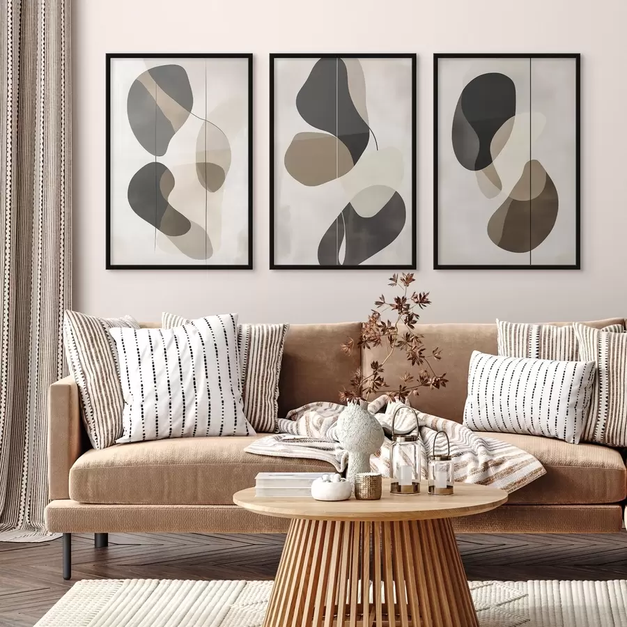 Papier peint photo Formes abstraites flottantes d00777