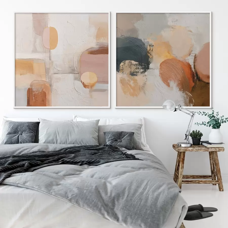 Papier peint photo Géométrie du calme dans un style abstrait d00747