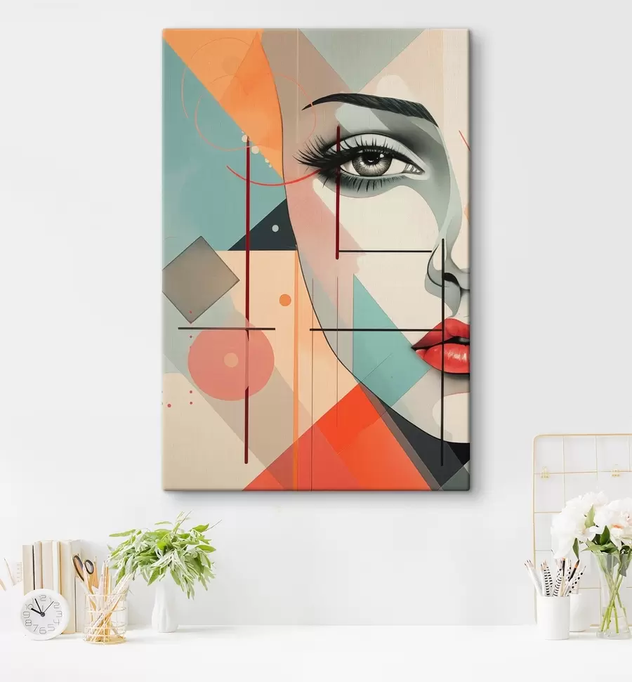  Peintures Personnes, visage, géométrie s47447