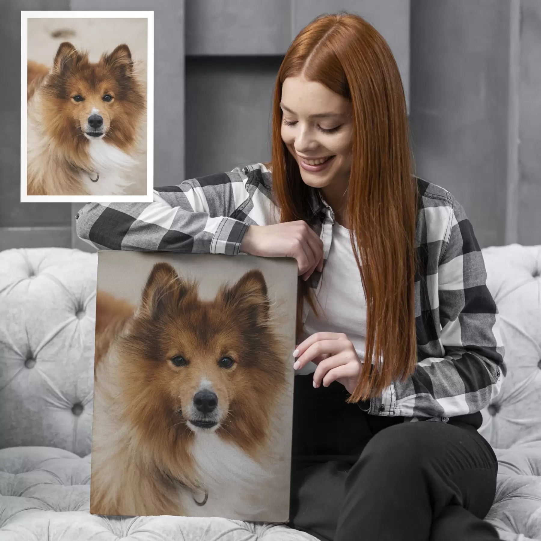  Peintures Votre chien réalisé sur mesure à partir de votre photo s47157