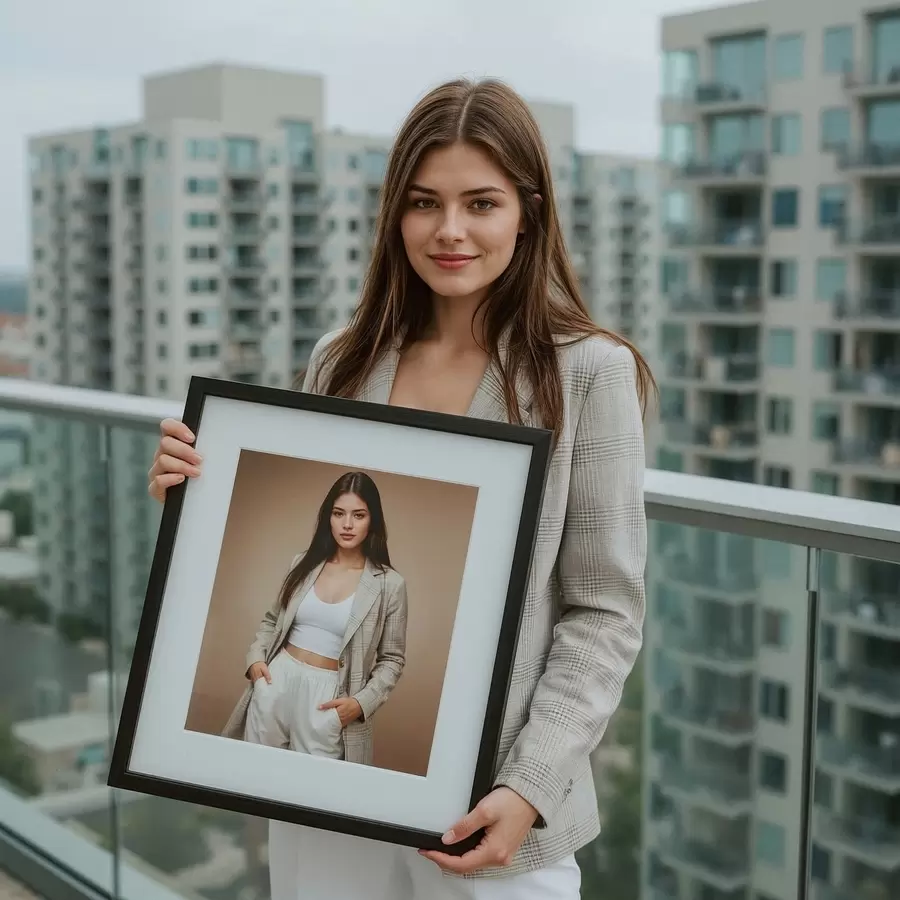  Peintures Portrait à partir de votre propre photo sur le mur s47159