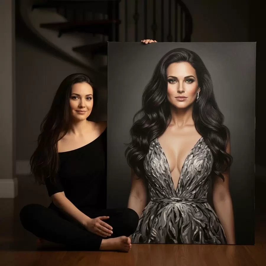  Peintures Grand portrait à partir d'une photo pour le mur s47160