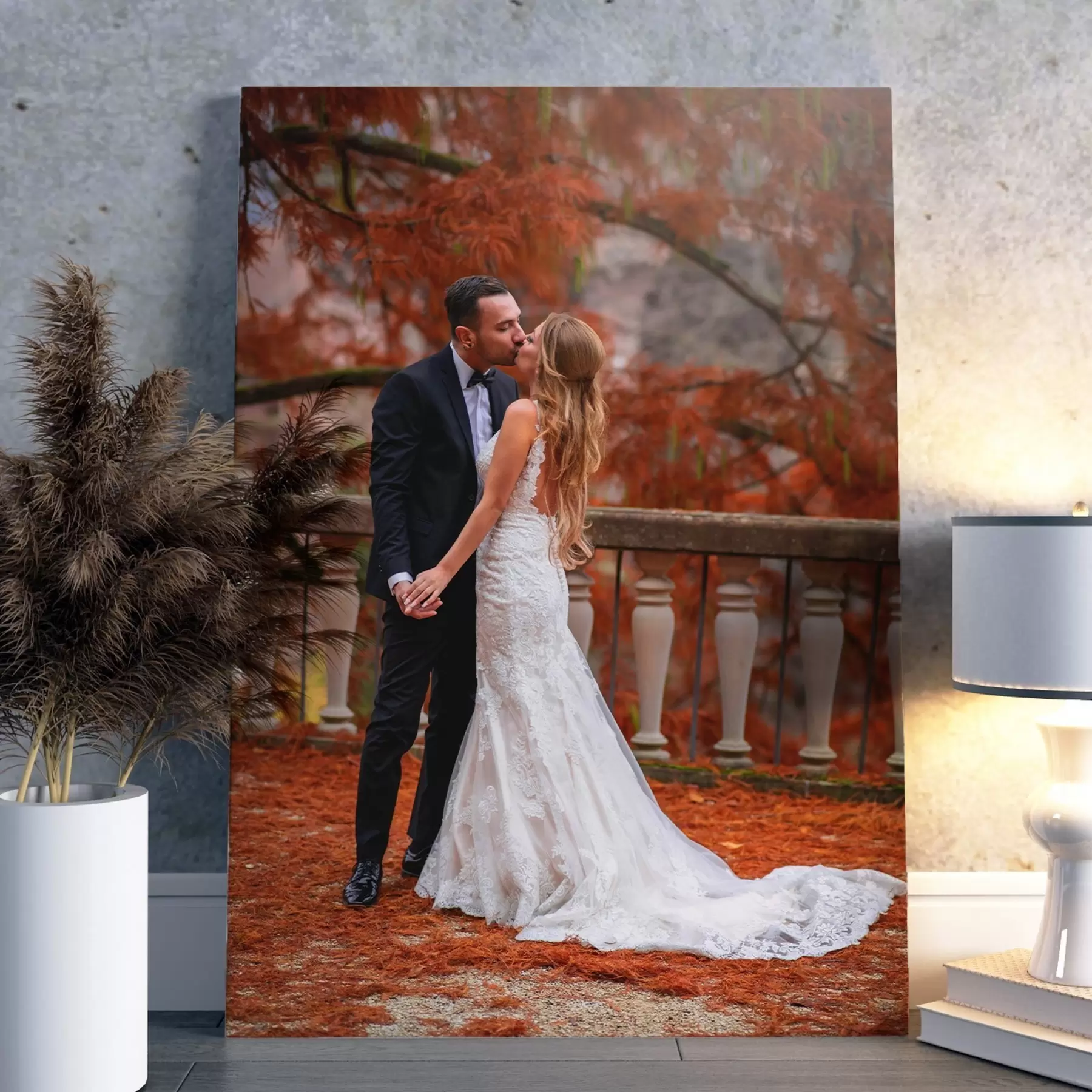  Schilderijen Trouwfoto op canvas s47169