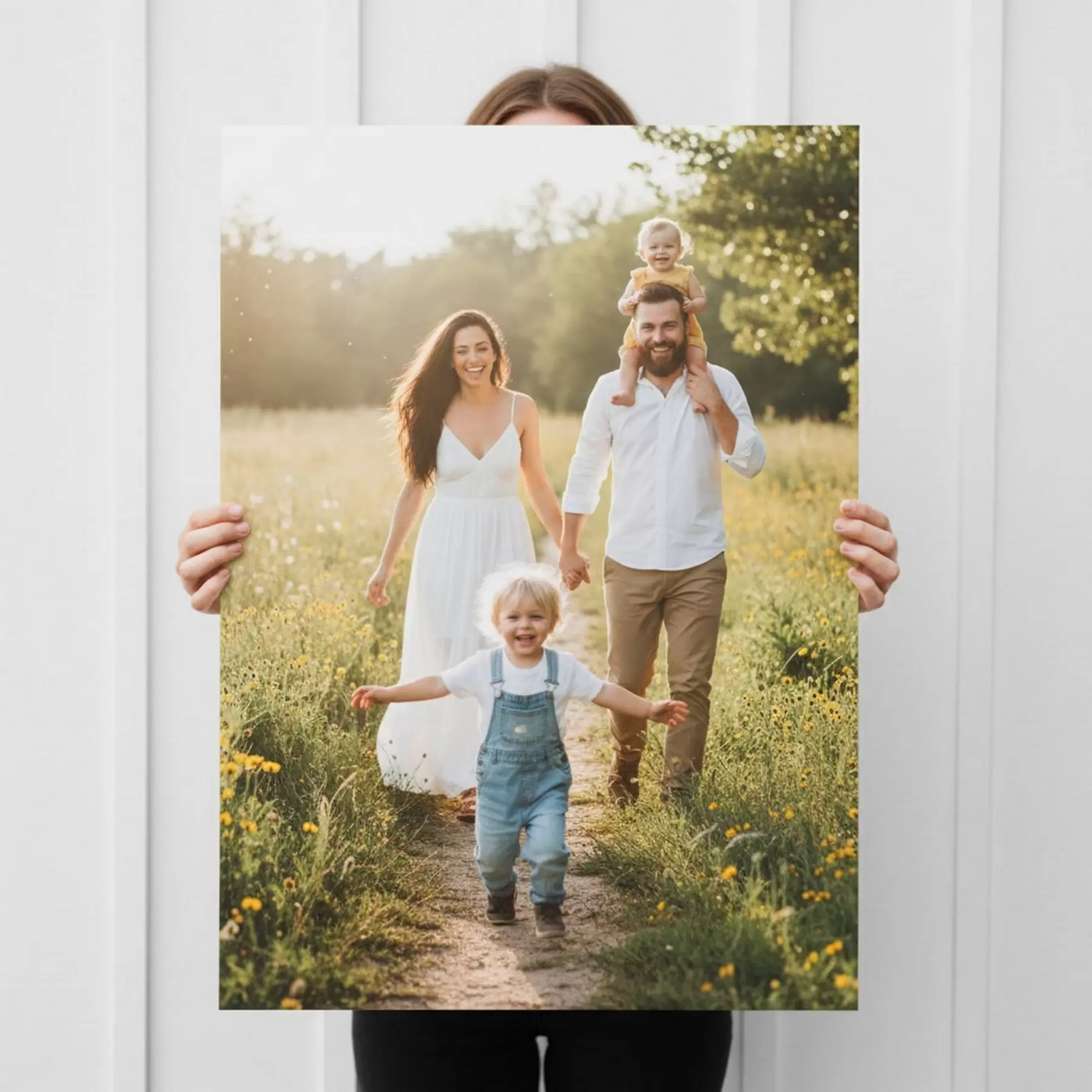  Schilderijen Een familiefoto op canvas afdrukken s47191