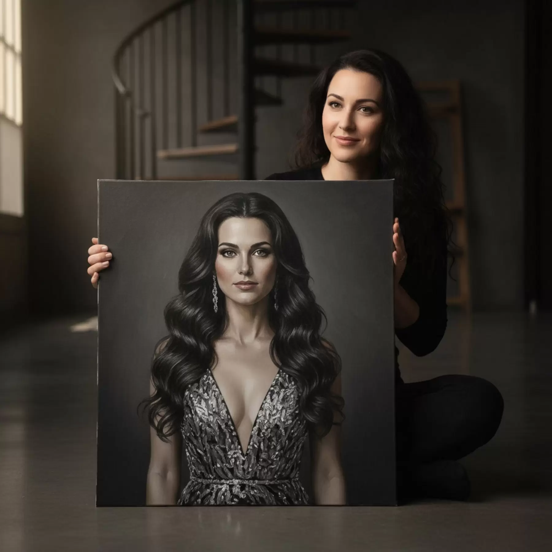  Schilderijen Een cadeau voor een meisje op basis van haar foto s47192