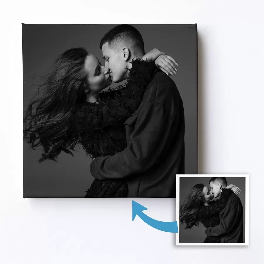  Peintures Cadeau romantique pour un couple basé sur une photo s47206