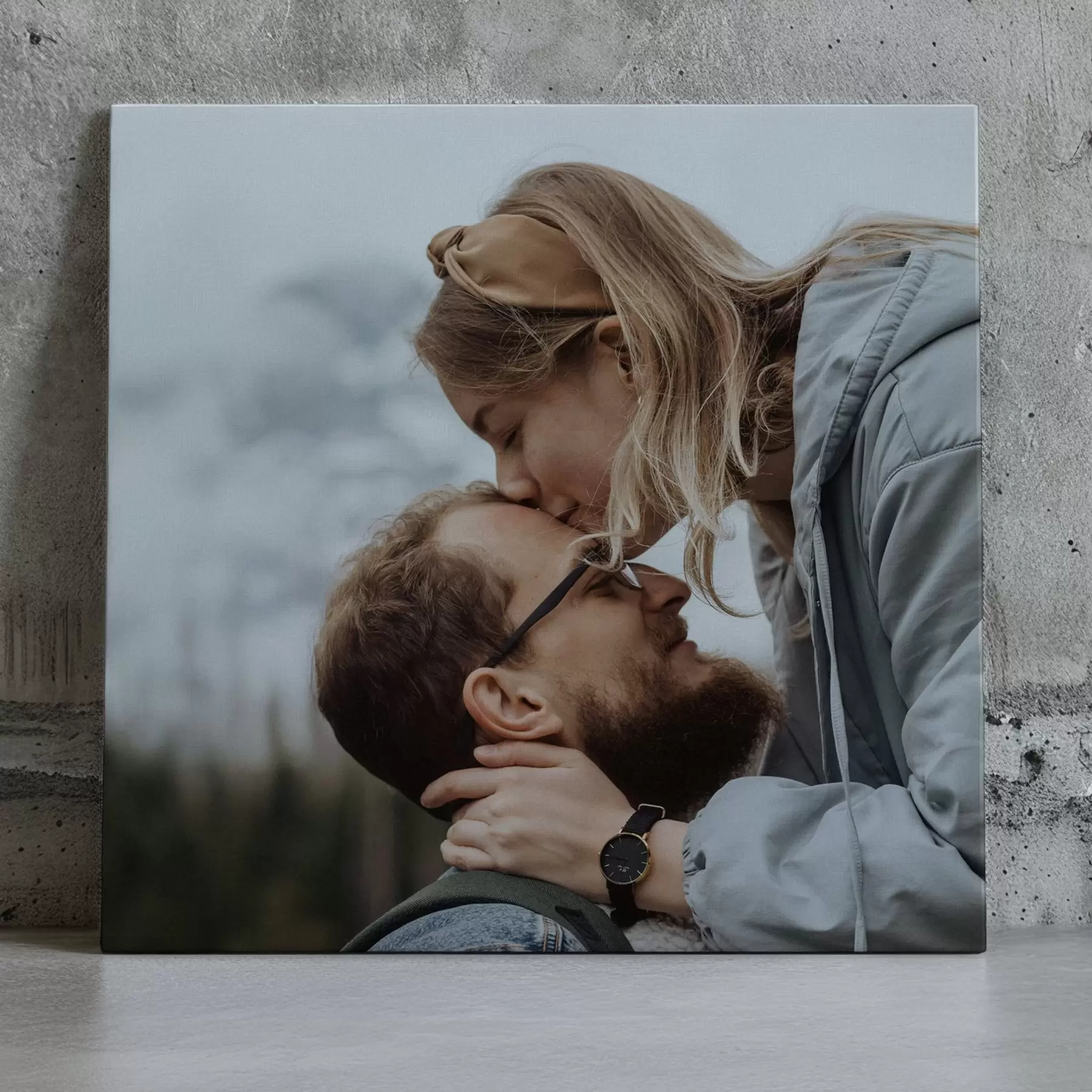  Peintures Cadeau pour un couple basé sur une photo sur toile s47215