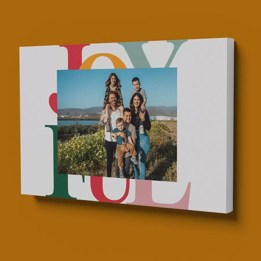  Peintures Collage photo avec portrait de famille sur toile s47233