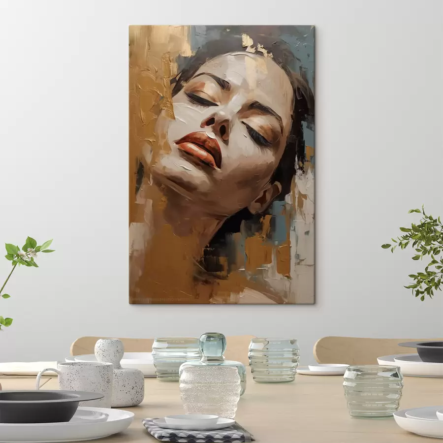  Peintures Portrait abstrait d'une jeune fille s47392