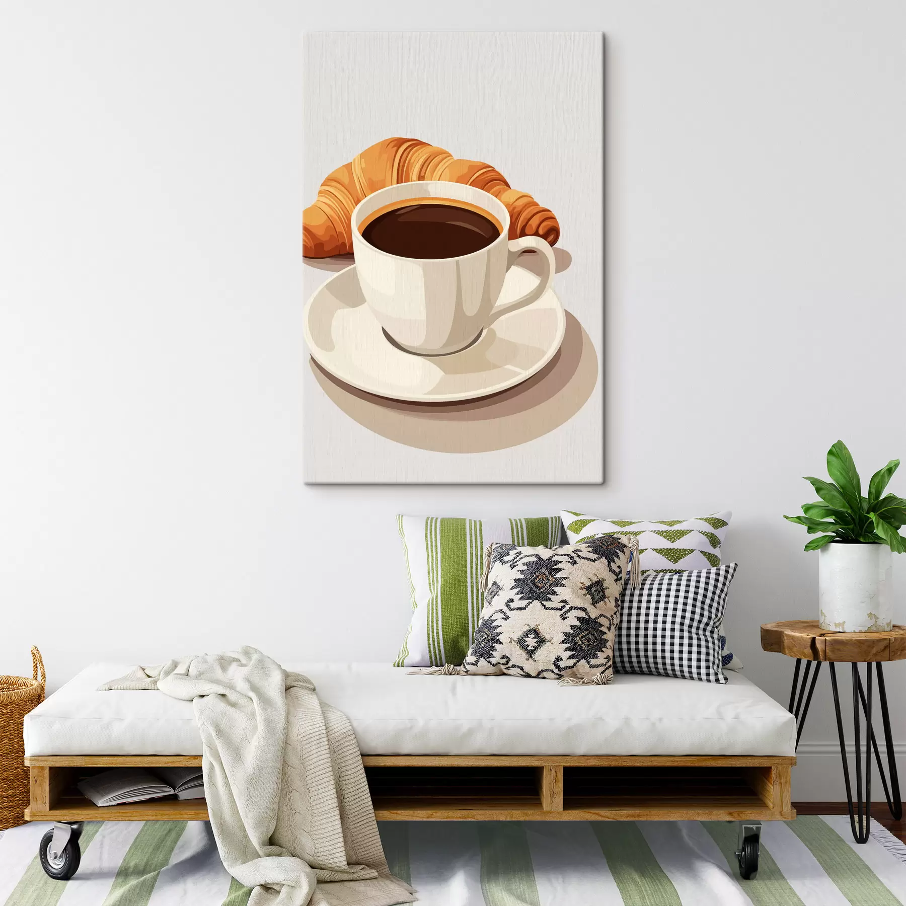  Schilderijen Koffie met croissant s47397