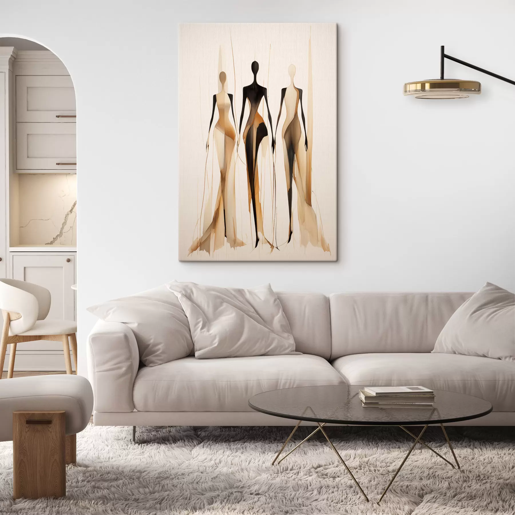  Schilderijen Drie silhouetten s47401