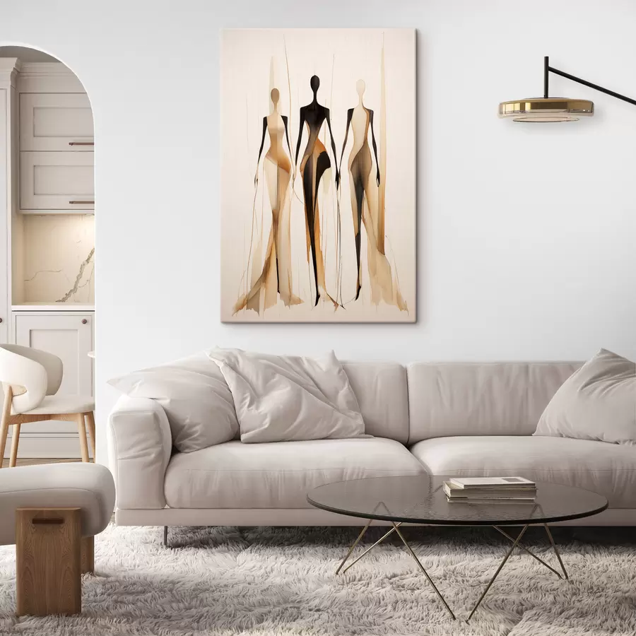  Peintures Trois silhouettes s47401